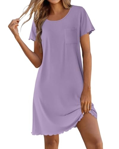 Ekouaer Bamboo Viscose Nightgown: $14.23 Ekouaer Bamboo Viscose Nightgown: $14.23