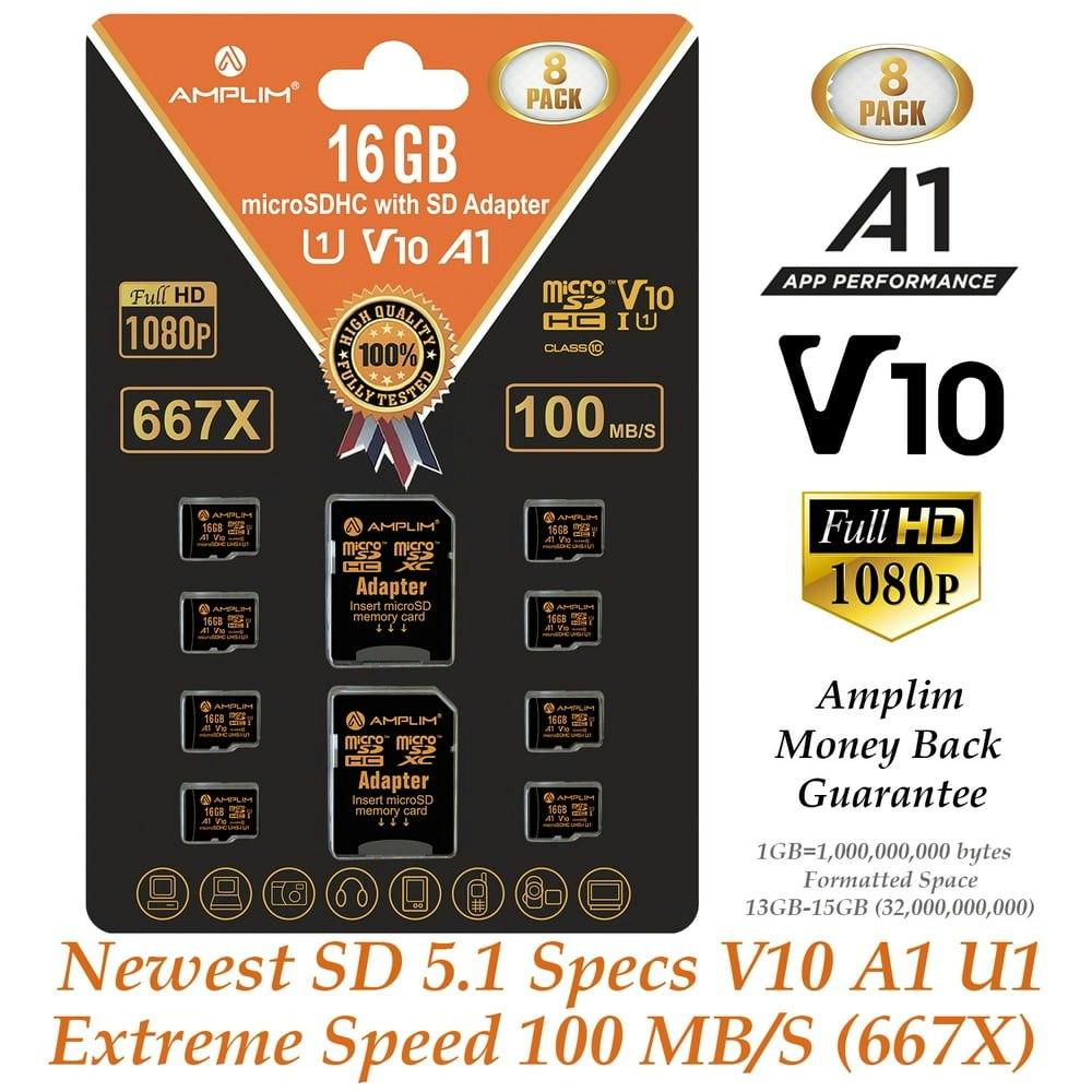 Amplim 16GB MicroSD Card 8-Pack: $89.95 Amplim 16GB MicroSD Card 8-Pack: $89.95