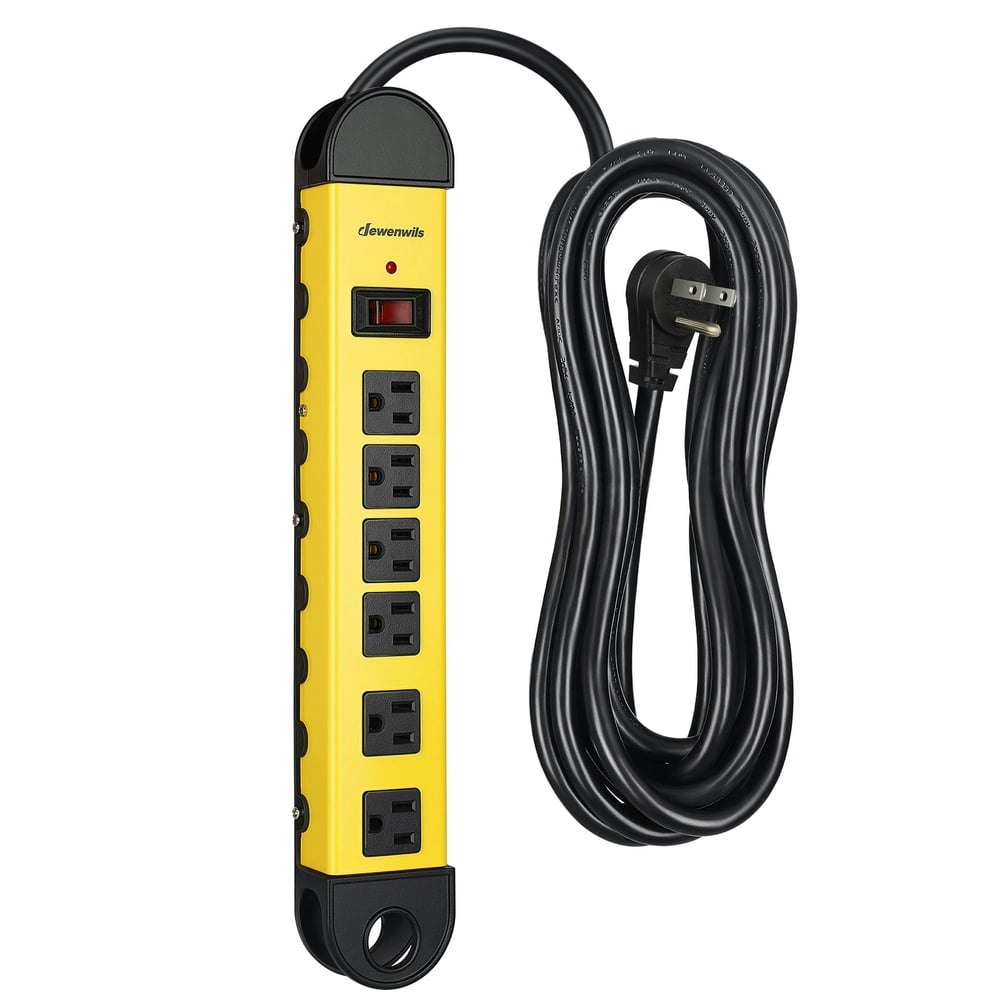 Dewenwils 6-Outlet 900-Joule Surge Protector Power Strip with 15ft Cord: $23.99 Dewenwils 6-Outlet 900-Joule Surge Protector Power Strip with 15ft Cord: $23.99