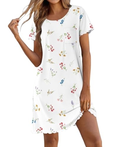 Ekouaer Bamboo Viscose Nightgown: $14.24 Ekouaer Bamboo Viscose Nightgown: $14.24
