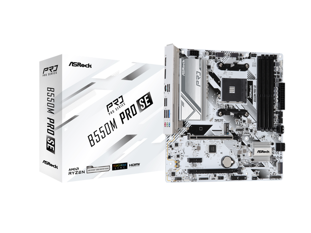 ASRock B550M Pro SE Micro ATX Motherboard: $256.05 ASRock B550M Pro SE Micro ATX Motherboard: $256.05