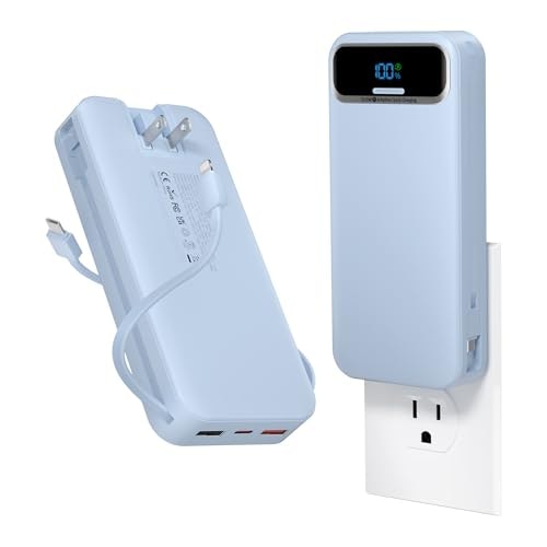 Aonidi 20,000mAh Portable Charger with Built-in Cables and AC Plug: $39.98 Aonidi 20,000mAh Portable Charger with Built-in Cables and AC Plug: $39.98