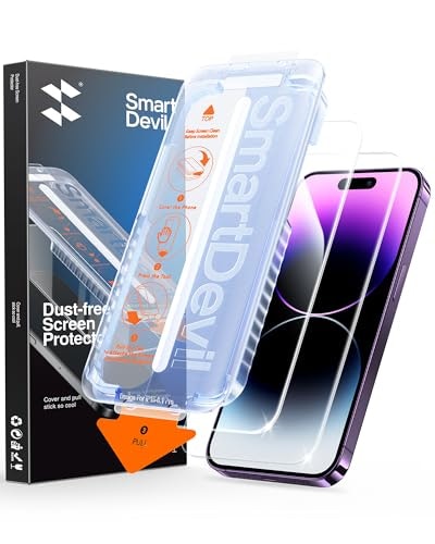 SmartDevil iPhone 14 Pro Tempered Glass Screen Protector 2-Pack: $11.88