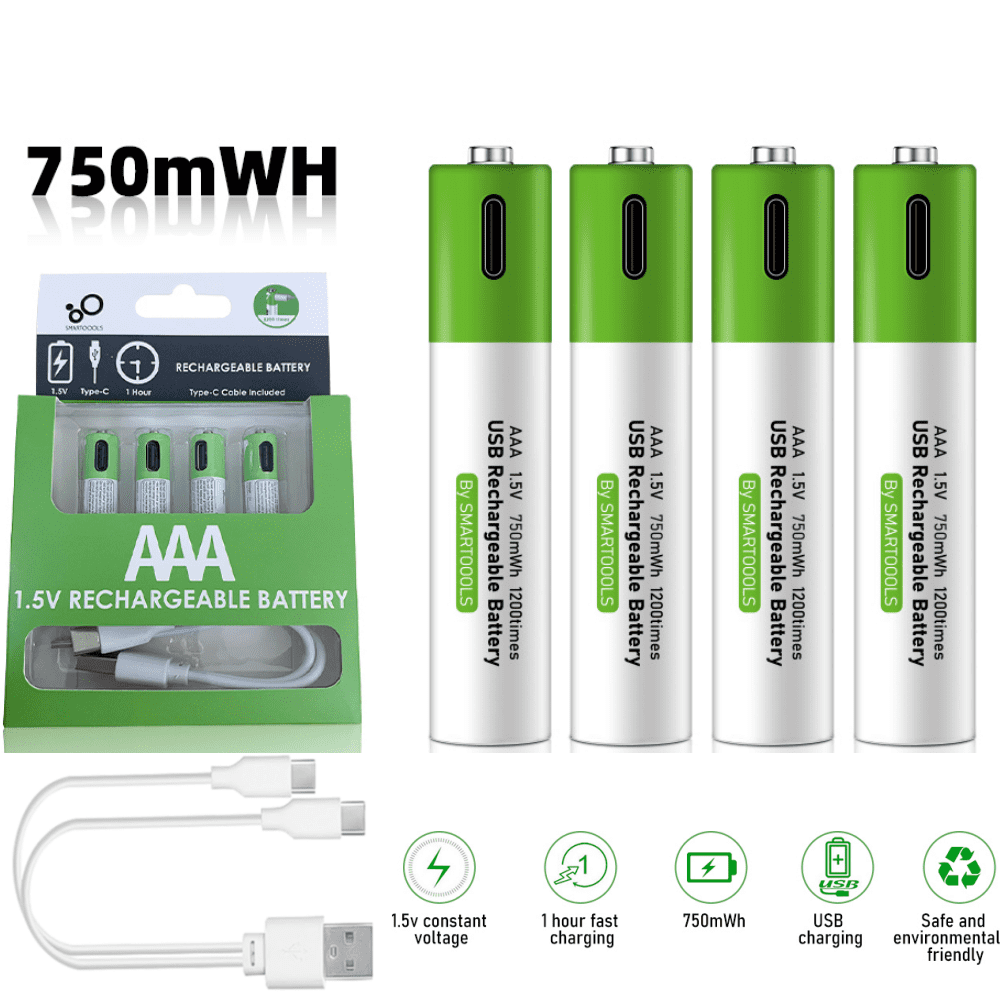 Dfito AAA Rechargeable Lithium-ion Batteries 4-Pack: $14.99 Dfito AAA Rechargeable Lithium-ion Batteries 4-Pack: $14.99