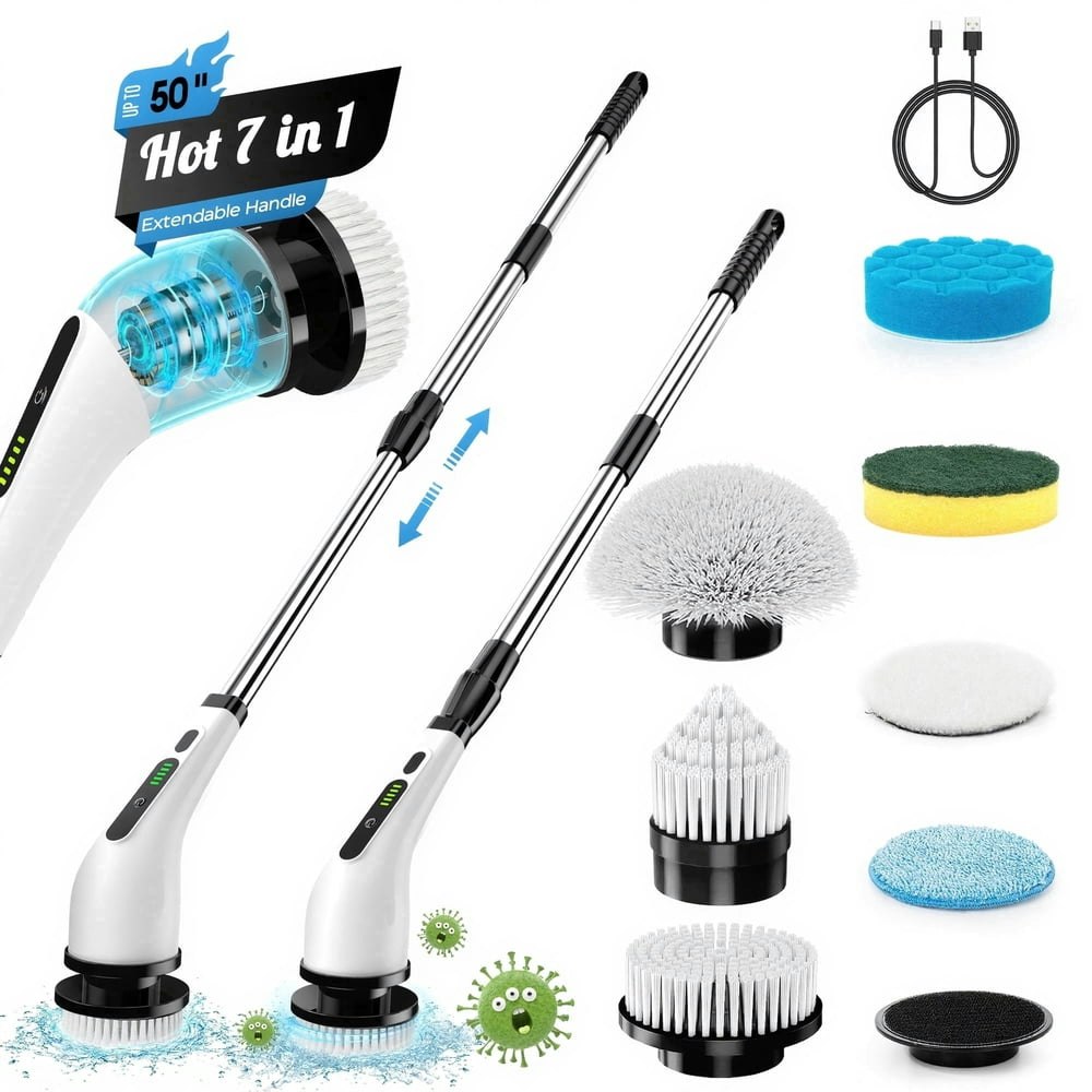 Bimzuc Electric Spin Scrubber with 7 Brush Heads: $26.79 Bimzuc Electric Spin Scrubber with 7 Brush Heads: $26.79