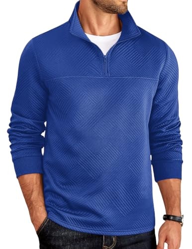 Coofandy Men's 1/4 Zip Pullover Sweatshirt: $19.98 Coofandy Men's 1/4 Zip Pullover Sweatshirt: $19.98