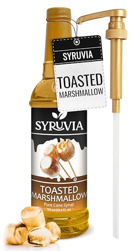 Syruvia Toasted Marshmallow Coffee Syrup 25.4-oz. Bottle with Pump: $12.74 Syruvia Toasted Marshmallow Coffee Syrup 25.4-oz. Bottle with Pump: $12.74