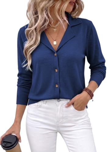Evaless Women's Wool Blend Button Cardigan Sweater: $19.98 Evaless Women's Wool Blend Button Cardigan Sweater: $19.98