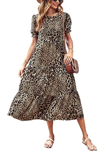 Prettygarden Women's Short Sleeve Floral Midi Dress: $29.99 Prettygarden Women's Short Sleeve Floral Midi Dress: $29.99