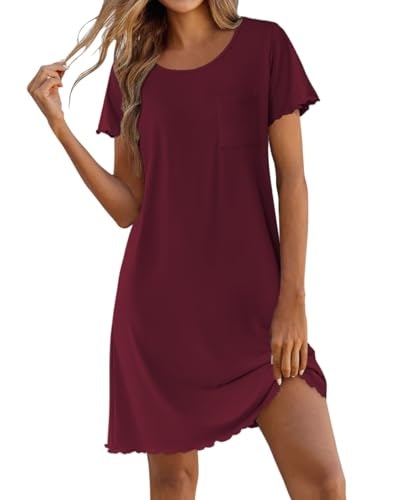 Ekouaer Bamboo Viscose Nightgown: $14.23 Ekouaer Bamboo Viscose Nightgown: $14.23