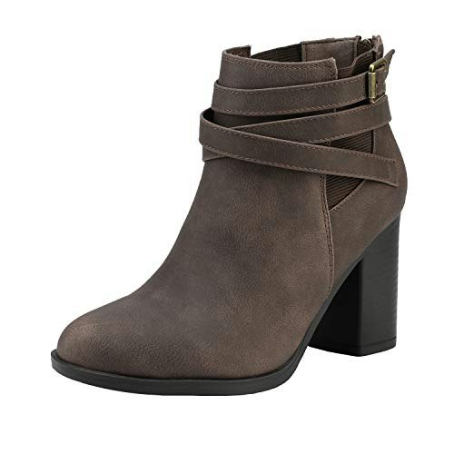 Dream Pairs Women's Chunky High Heel Ankle Booties: $36.98 Dream Pairs Women's Chunky High Heel Ankle Booties: $36.98