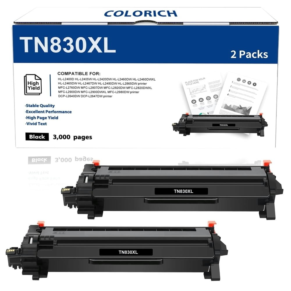 Brother TN830XL Toner Cartridge: $23.93 Brother TN830XL Toner Cartridge: $23.93