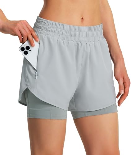 Ksmien Women's 2-in-1 Athletic Running Shorts: $19.98 Ksmien Women's 2-in-1 Athletic Running Shorts: $19.98