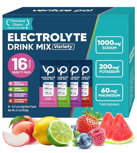 Venture Pal Sugar-Free Electrolyte Powder 16-Stick Pack: $8.49 Venture Pal Sugar-Free Electrolyte Powder 16-Stick Pack: $8.49