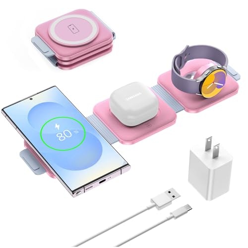 3-in-1 Foldable Wireless Charging Station for Samsung Devices: $29.99 3-in-1 Foldable Wireless Charging Station for Samsung Devices: $29.99