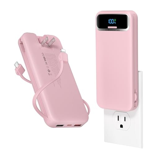 Aonidi 12,000mAh Portable Charger with Built-in Cables and AC Wall Plug: $25.47 Aonidi 12,000mAh Portable Charger with Built-in Cables and AC Wall Plug: $25.47