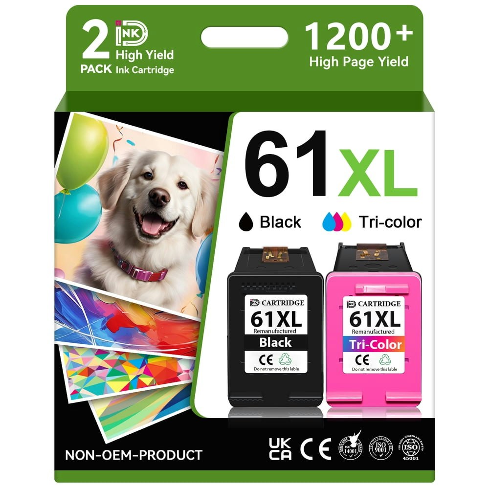 61XL Ink Cartridges 2-Pack: $25.19 61XL Ink Cartridges 2-Pack: $25.19