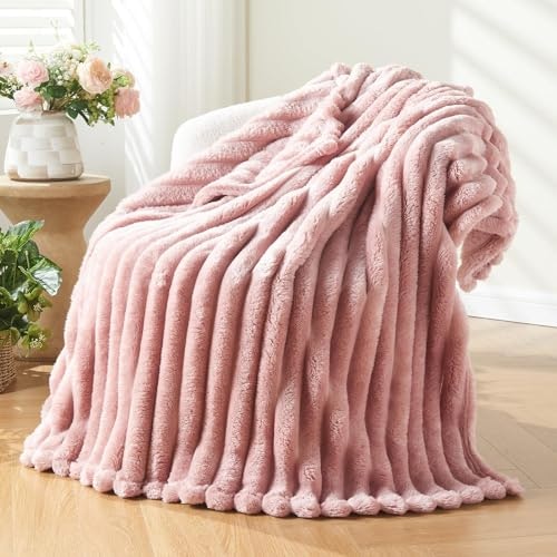 Newcosplay 50"x60" Fleece Ribbed Throw Blanket: $11.98 Newcosplay 50"x60" Fleece Ribbed Throw Blanket: $11.98
