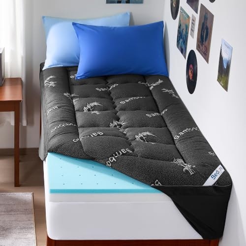4-Inch Dual Layer Twin XL Memory Foam Mattress Topper: $84.99 4-Inch Dual Layer Twin XL Memory Foam Mattress Topper: $84.99