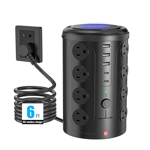 6-Foot 16-Outlet Power Strip Tower with 5 USB Ports: $21.05 6-Foot 16-Outlet Power Strip Tower with 5 USB Ports: $21.05