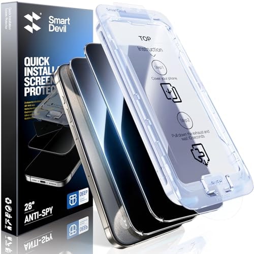 Smartdevil iPhone 15 Pro Privacy Screen Protector 2-Pack: $15.28 Smartdevil iPhone 15 Pro Privacy Screen Protector 2-Pack: $15.28