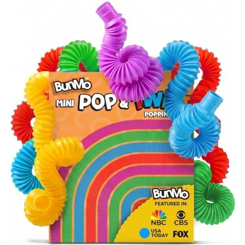 Bunmo Pop Tubes Sensory Fidget Toys 8-Pack: $6.07