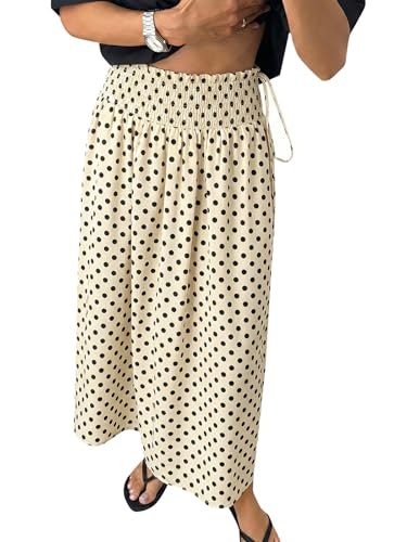 Tankaneo Women's Polka Dot High-Waisted Maxi Skirt: $25.49 Tankaneo Women's Polka Dot High-Waisted Maxi Skirt: $25.49
