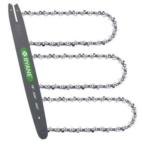 Byane 18-Inch Chainsaw Bar and Chain Combo: $43.34 Byane 18-Inch Chainsaw Bar and Chain Combo: $43.34
