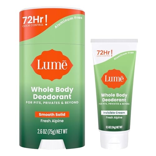 Lume Whole Body Deodorant Cream Mini and Stick 2-Pack: $16.98