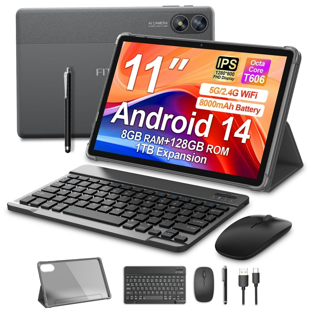 Android 14 10-inch 128GB Tablet with Keyboard Case and Stylus: $89.99 Android 14 10-inch 128GB Tablet with Keyboard Case and Stylus: $89.99