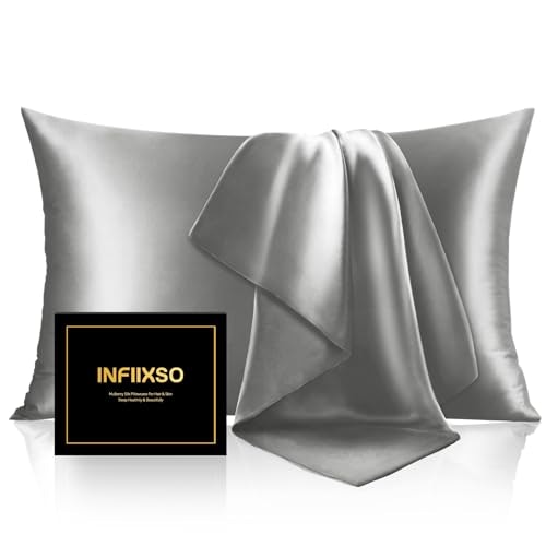 Infiixso King Size Mulberry Silk Pillowcase: $12.78