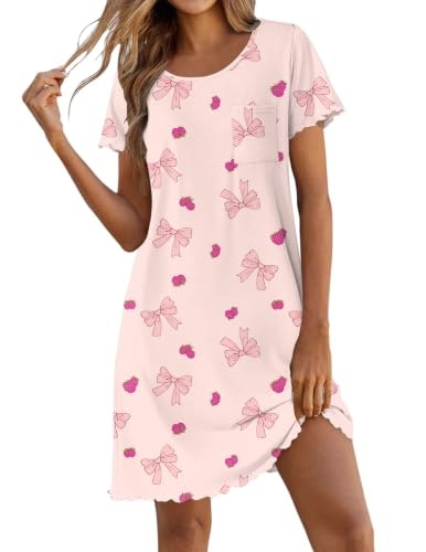 Ekouaer Bamboo Viscose Nightgown: $12.98 Ekouaer Bamboo Viscose Nightgown: $12.98