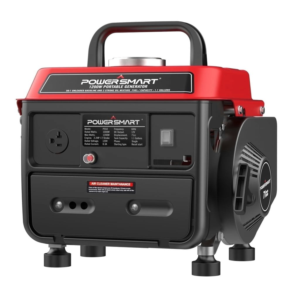 PowerSmart 1,200W 2-Stroke Portable Gas Generator: $139.99 PowerSmart 1,200W 2-Stroke Portable Gas Generator: $139.99