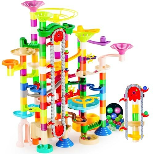Joyin 236-Piece Glowing Marble Run Building Block Set: $33.98