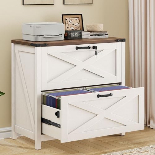 Halitaa 2-Drawer Farmhouse Lateral File Cabinet: $127.49 Halitaa 2-Drawer Farmhouse Lateral File Cabinet: $127.49