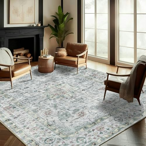 Champlant 10'x14' Washable Boho Area Rug: $118.99 Champlant 10'x14' Washable Boho Area Rug: $118.99