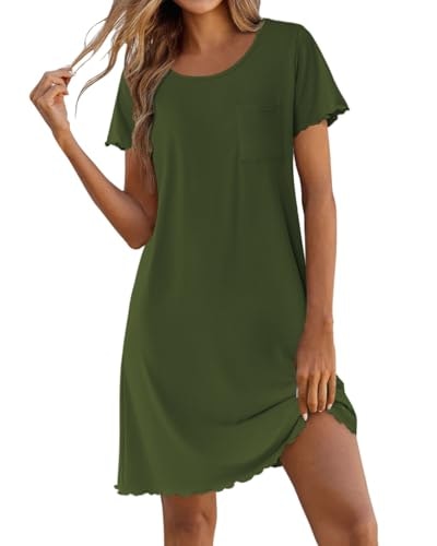 Ekouaer Bamboo Viscose Nightgown: $14.24 Ekouaer Bamboo Viscose Nightgown: $14.24