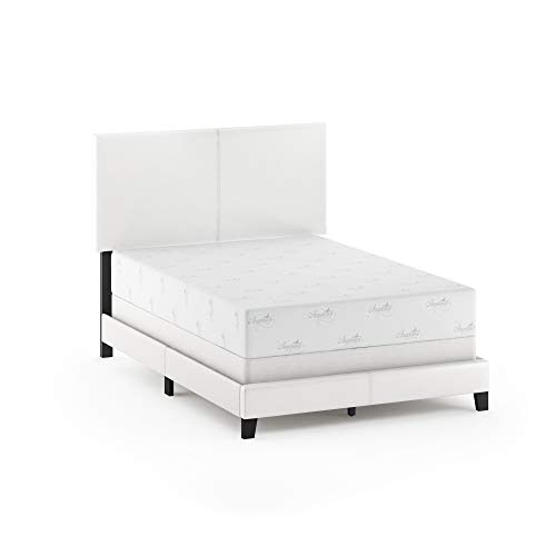 Furinno Pessac Full PU Leather Upholstered Platform Bed: $75.57