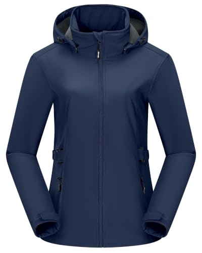 Outdoor Ventures Women's Fleece Lined Waterproof Softshell Rain Jacket: $48.43