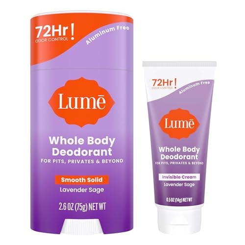 Lume Whole Body Deodorant Cream and Solid Stick Bundle: $16.98