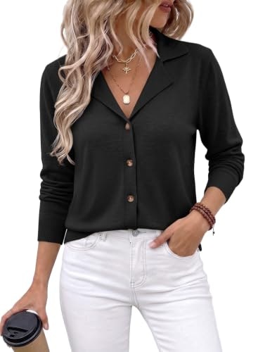 Evaless Women's Wool Blend Button Cardigan: $19.98