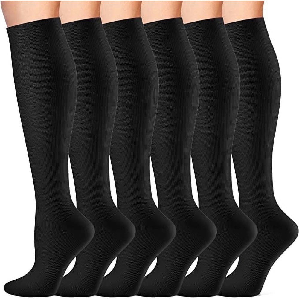 Cambivo 15-20 mmHg Knee High Compression Socks 6-Pack: $22.55 Cambivo 15-20 mmHg Knee High Compression Socks 6-Pack: $22.55