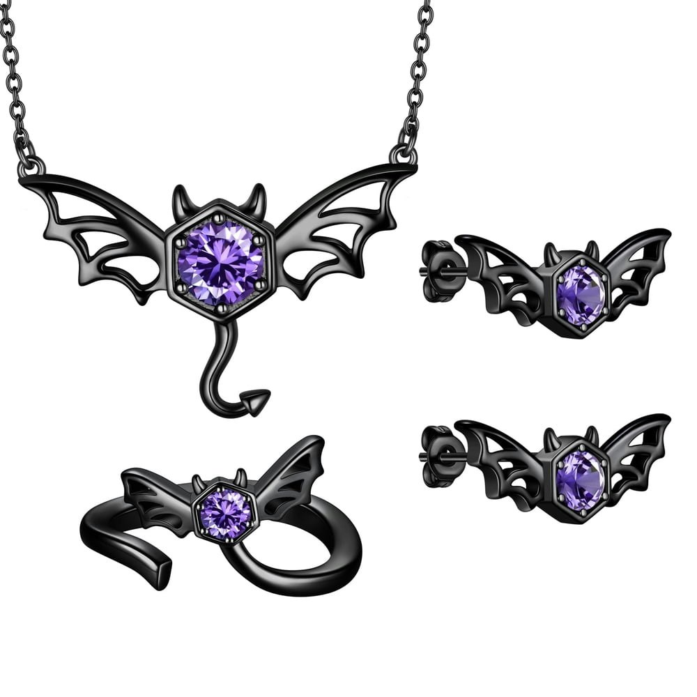 Halloween Bat and Devil Jewelry Set: $19.99 Halloween Bat and Devil Jewelry Set: $19.99