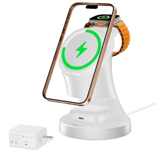 3-in-1 Wireless Charging Station for Apple Devices: $25.15
