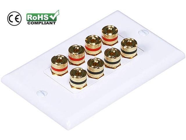 iMBAPrice 4-Speaker Banana Plug Wall Plate: $8.94 iMBAPrice 4-Speaker Banana Plug Wall Plate: $8.94