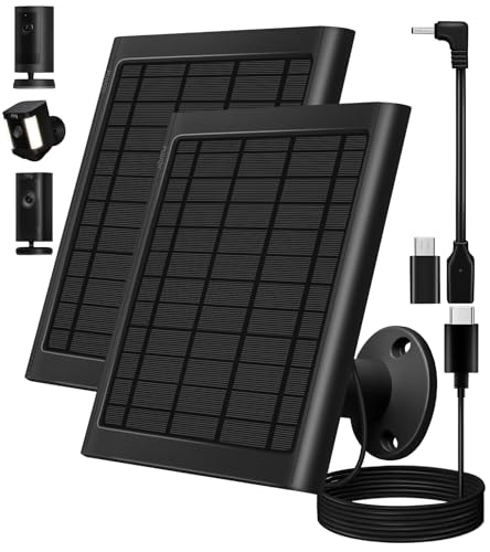 Puuqii Solar Panel Charger for Ring Cameras 2-Pack: $34.99 Puuqii Solar Panel Charger for Ring Cameras 2-Pack: $34.99
