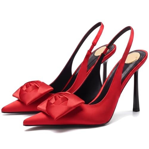 Rogerdream Women's 4.3-inch Pointed Toe Slingback Stiletto Pumps: $48.44 Rogerdream Women's 4.3-inch Pointed Toe Slingback Stiletto Pumps: $48.44