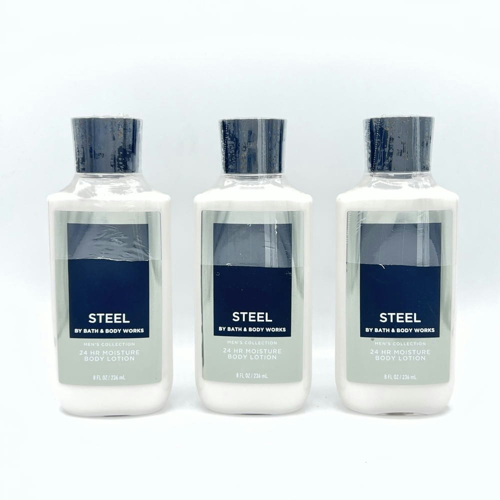 Bath & Body Works Steel Men's Body Lotion 8oz 3-Pack: $16.37 Bath & Body Works Steel Men's Body Lotion 8oz 3-Pack: $16.37