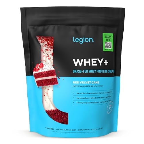 Legion Whey+ Grass-Fed Whey Isolate Protein Powder 30-Serving Tub: $55.24 Legion Whey+ Grass-Fed Whey Isolate Protein Powder 30-Serving Tub: $55.24