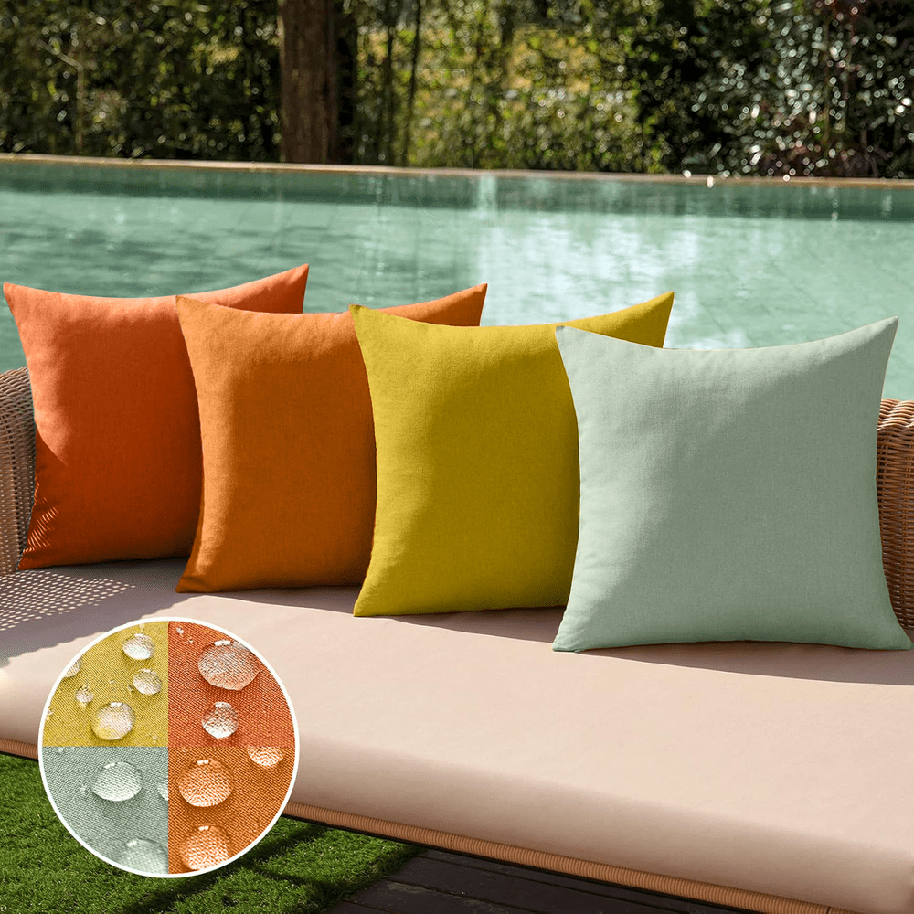 Sanmadrola 18x18-inch Outdoor Throw Pillow Covers 4-Pack: $19.99 Sanmadrola 18x18-inch Outdoor Throw Pillow Covers 4-Pack: $19.99